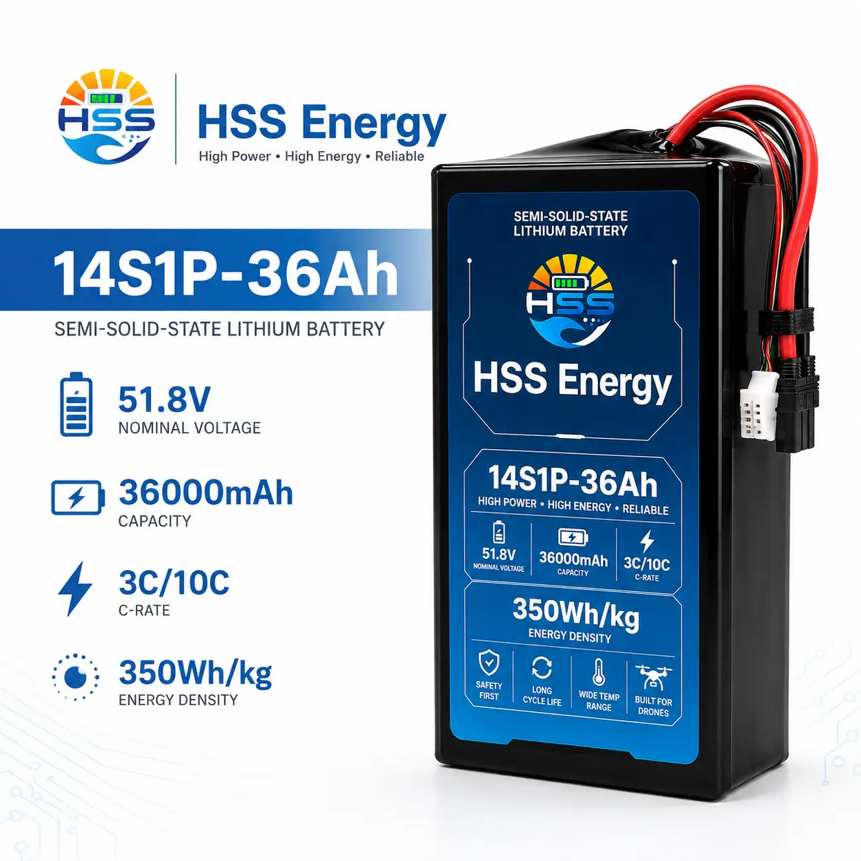 Bateria UAV 14S 36000 mAh