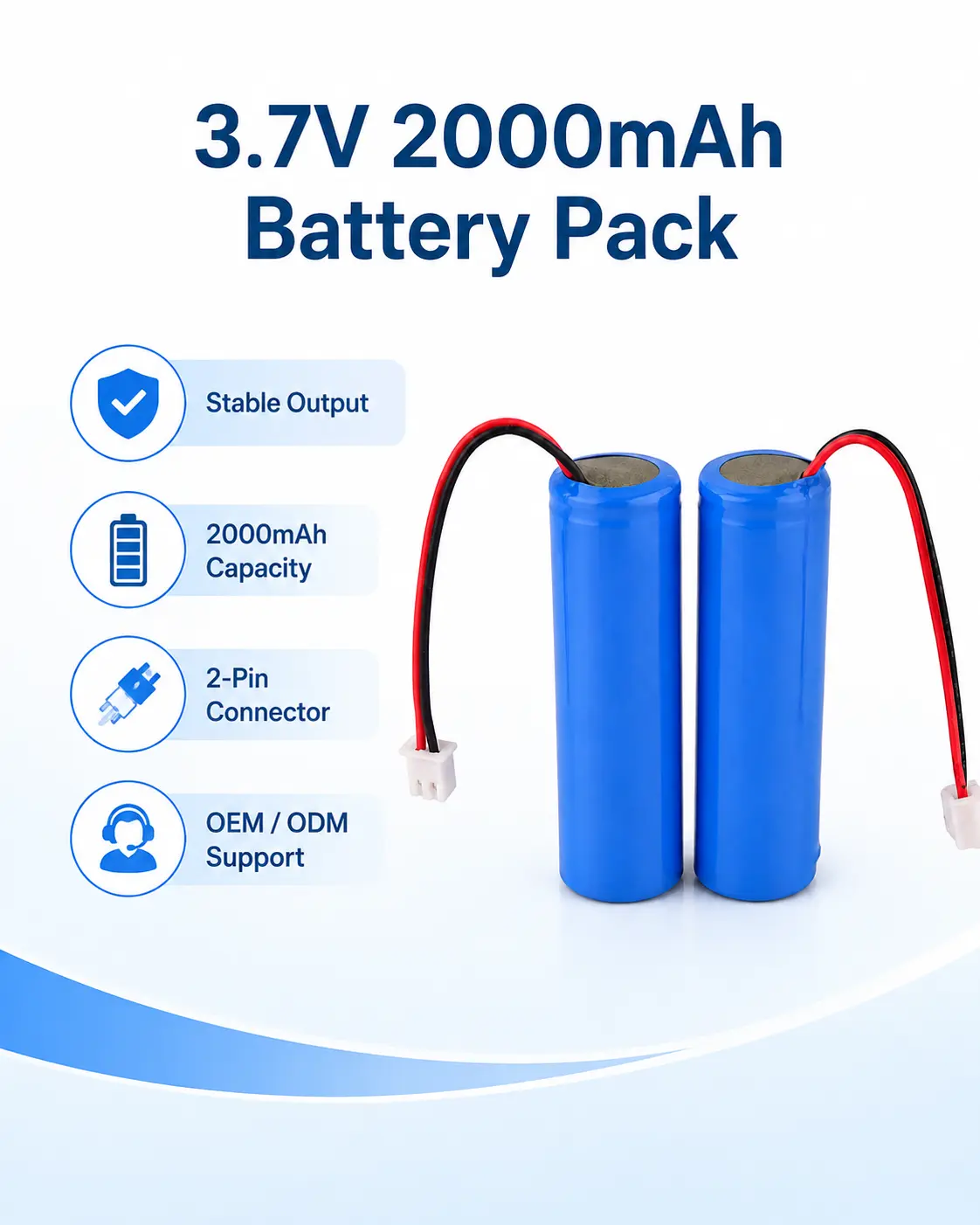 3.7v 2000mah Battery Pack