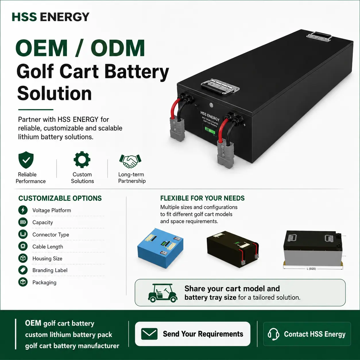 60V 105Ah Golf Cart Lithium Battery